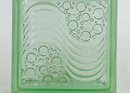 [MTGK 00134-2] Gạch kính Indonesia bọt nước xanh MTGK 00120