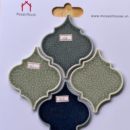 [TC05467] Mosaic Lồng Đèn Xanh Đen Xám