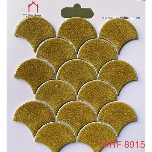 [MHF8915] Gạch Mosaic Vảy Cá Rạn 2 lớp  MHF 8915