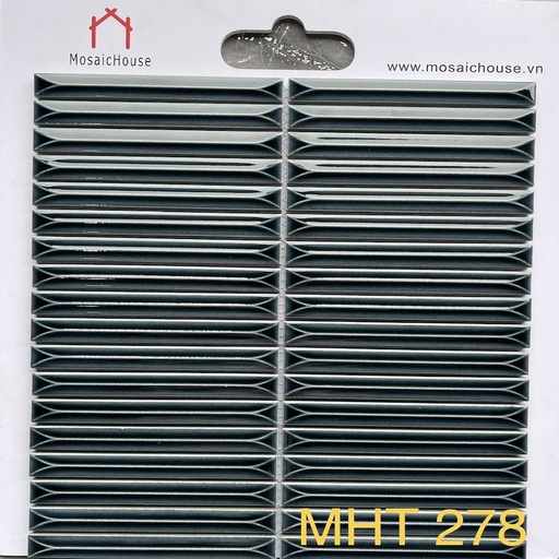 [MHT278] Gạch Mosaic Que Đũa MHT 278 Màu Đen