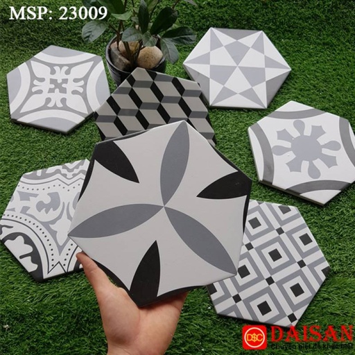 [23009] Gạch Bông lục giác 230x200x115mm mã 23009