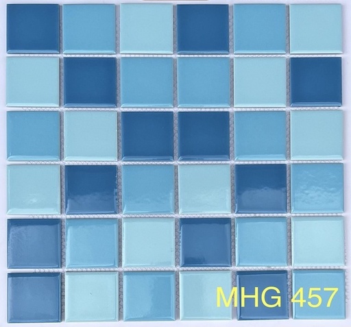 [MHG 457] Gạch Mosaic gốm men trơn 48x48x6mm MHG 457