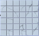 Gạch Mosaic gốm trắng vân mây 48x48mm MHG P48M01