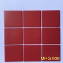 Gạch Mosaic gốm 97x97mm đỏ mờ MHG 906