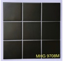 Gạch Mosaic 97x97mm đen mờ MHF 9708M